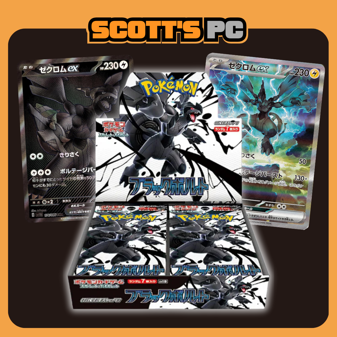 Japanese Black Bolt & White Flare Scott's PC Japanese Black Bolt & White Flare Scott's PC